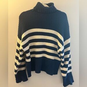 Madewell Blue & White Striped Sweater